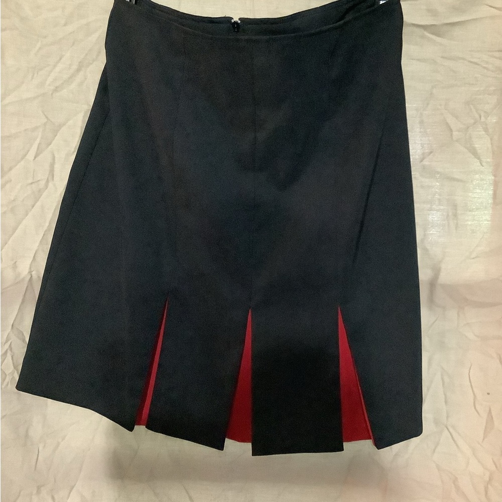 Elegant Black and Red Women's Skirt